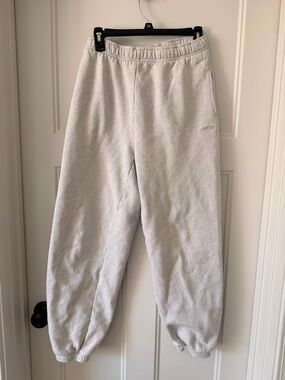 Aritzia Mega Fleece Sweatpants Light Gray